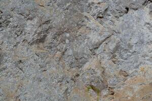 Stone floor has a unique rough surface and light color. For background and textured. photo
