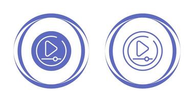 Video Play Circle Vector Icon