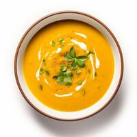 AI generated Indian Spiced Pumpkin Soup photo