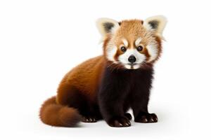 AI generated Red panda clipart photo