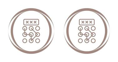 Pattern Lock Vector Icon