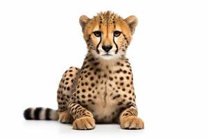 AI generated cheetah illustration clipart photo