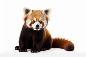 AI generated Red panda clipart photo