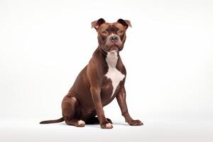 AI generated pit bull terrier clipart photo