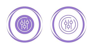 Audio Equalizer Circle Vector Icon
