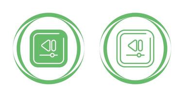 Video Rewind Square Vector Icon
