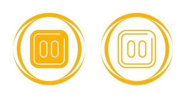 Pause Sqaure Vector Icon