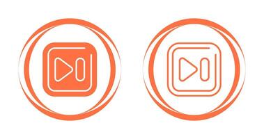 Next Track Square Vector Icon