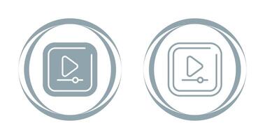 Video Play Square Vector Icon