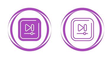 Video Next Track Square Vector icon