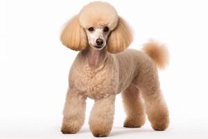 AI generated poodle dog clipart photo