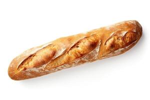 AI generated French bread close up photo