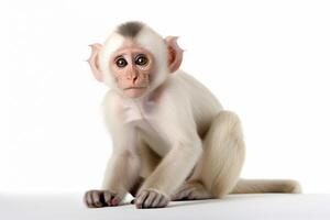 AI generated macaque monkey clipart photo