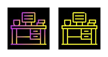 Office Desk Vector Icon