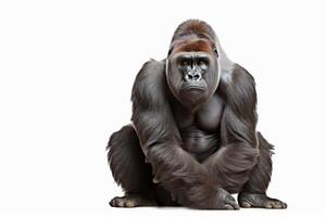 AI generated lowland gorilla clipart photo