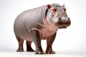 AI generated Hippo isolated clipart photo