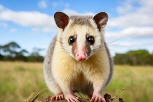 AI generated a possum illustration clipart photo