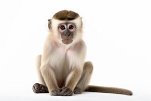 AI generated macaque monkey clipart photo