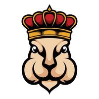 Rabbit Crown Design vector