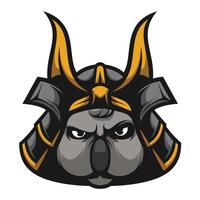 coala samurai mascota vector