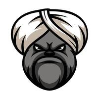 Bulldog Sorban Design vector