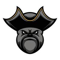 Bulldog Pirates Design vector