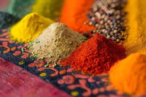 AI generated Spice Symphony A Close Encounter with Chettinad's Vibrant Palette photo