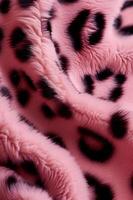 ai generado suave rosado leopardo impresión un sutil toque de elegancia foto