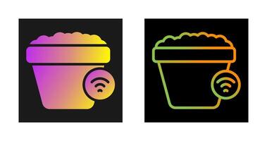 Smart Plant Pot Vector Icon