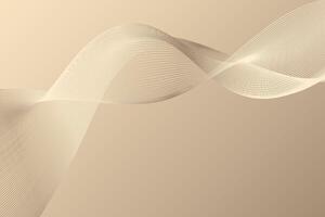 Elegant vector background with a golden, shiny wave, luxurious and smooth with a subtle net-like outline