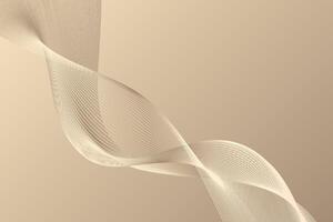 Vector background with elegant golden lines swirling in a luxurious abstract pattern, glowing with smooth gradients