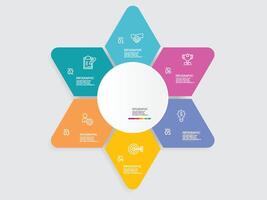 abstract steps timeline infographic element report background vector