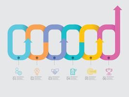 horizontal pasos cronograma infografía presentación elemento reporte antecedentes vector