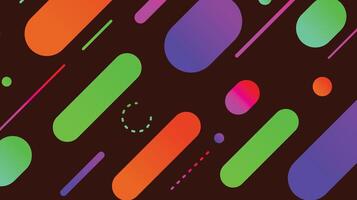 Abstract minimal geometric shape background with gradient vector