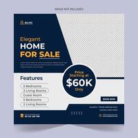 Modern Real estate social media posts design for sale, luxury real estate post template design, real state home social media post banner template, real estate social media cover banner vector