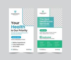 Medical healthcare social media stories post template design, medical social media stories template, promotional medical story web banner for hospital, medical stories post template for clinic vector