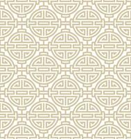 Seamless abstract geometric pattern in Chinese style vector