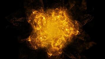 particle explosion burst Effect Abstract blast effect animation on black background video