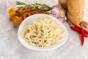 Traditiona Asian cuisine - Udon noodle photo