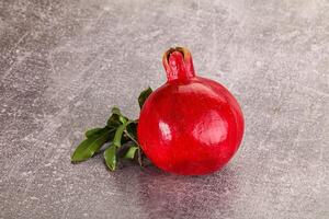 Ripe red sweet and juicy Pomegranate photo