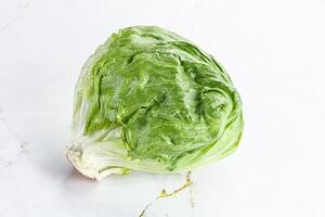 Natural organic iceberg salad cabbage photo