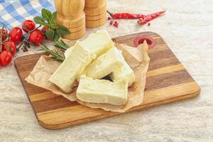 Natural organic Greek Feta cheese photo