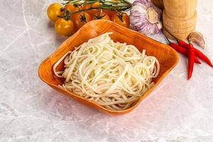 Traditiona Asian cuisine - Udon noodle photo