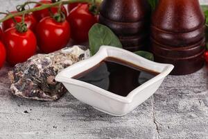 Asian Oyster sauce in the bowl photo