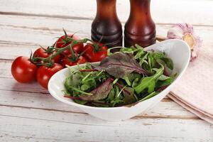 Mix salad in the bowl photo