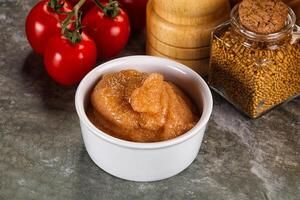 Cod fish roe snack in the bowl photo