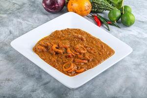 Indian cuisine - Masala with calamari photo