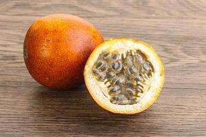 Tropical sweet and juicy Passion fruit photo