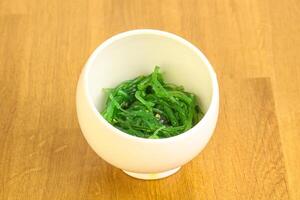 Japanese traditional seaweed salad Chukka photo