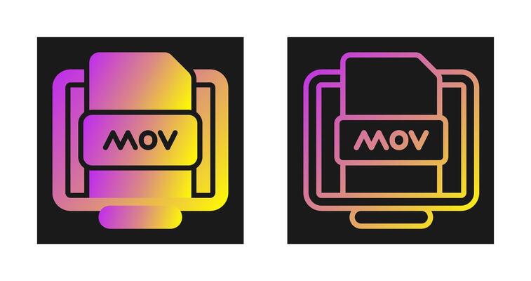 Mov File Vector Icon